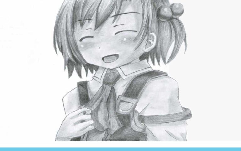 Realistic Pencil Drawing of Recette from the video game Recettear: An Item Shop's Tale, by Artist Sophie Lawson