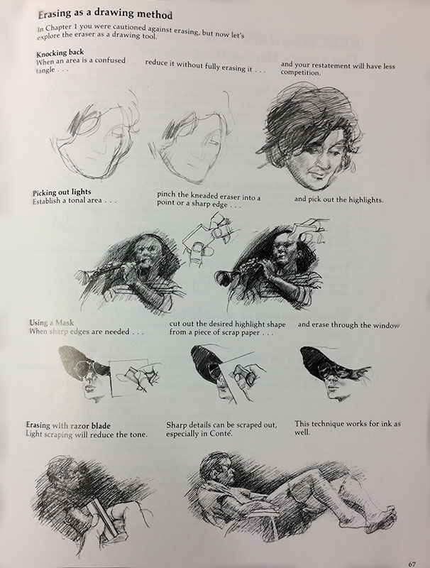 Page 67 - Erasing as a Drawing Method, Keys to Drawing by Bert Dodson