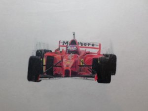 Michael Schumacher F1 Drawing