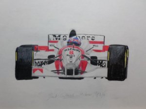 David Coulthard McLaren F1 Drawing