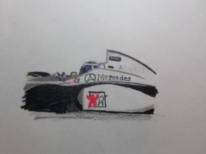 David Coulthard McLaren F1 Drawing