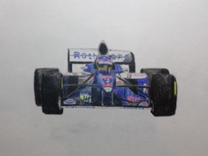 Jacques Villeneuve F1 Drawing