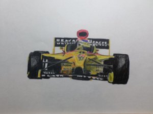 Fisichella F1 Jordan Drawing