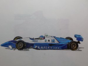 Jacques Villeneuve Indycar Drawing