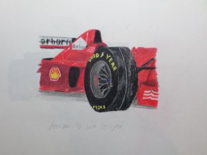 Ferrari F1 Wheel Drawing
