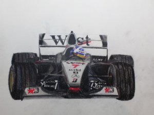 David Coulthard F1 Drawing