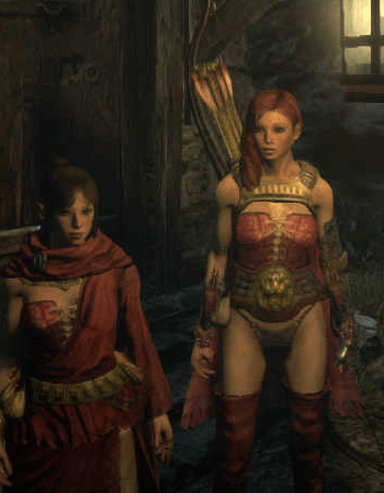 Custom Female Character | Faith and Lucky – DRAGONS DOGMA (PS3), by Artist Sophie Lawson