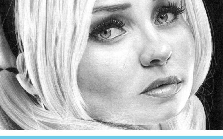 Realistic Pencil Drawing of Emily Browning from Suckerpunch, by Artist Sophie Lawson