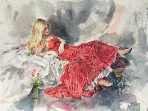 A Look of Red by Inspirational Artist Gordon King
