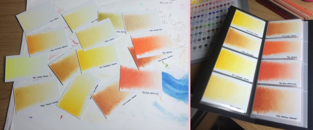 Coloured Pencil Value Scale Flip Book, by Artist Sophie Lawson