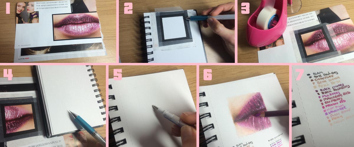 Drawing Exercise - Segment drawings Step by Step Guide, by Artist Sophie Lawson