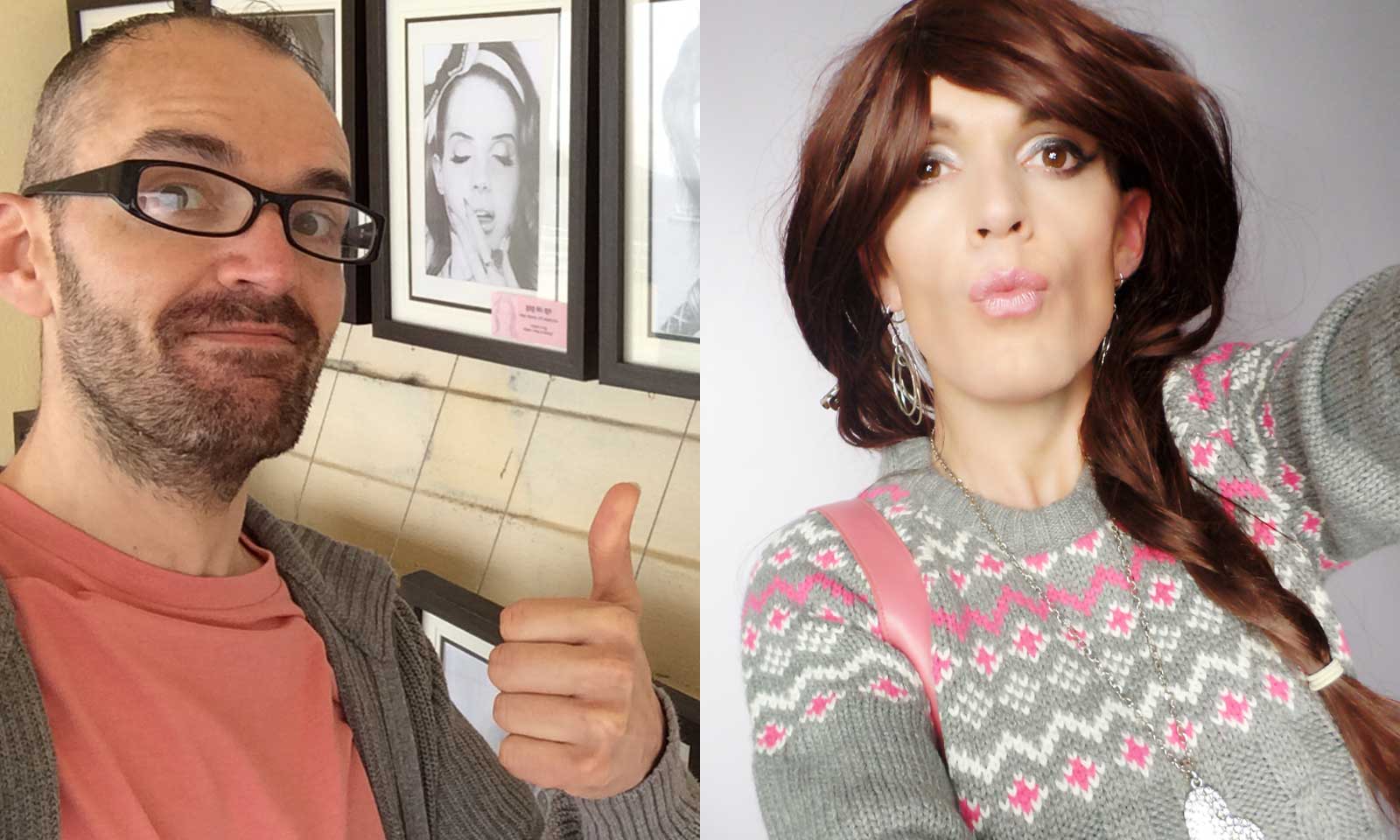 The Transgender Makeover - before and after, with Transgender Model & Artist Sophie Lawson