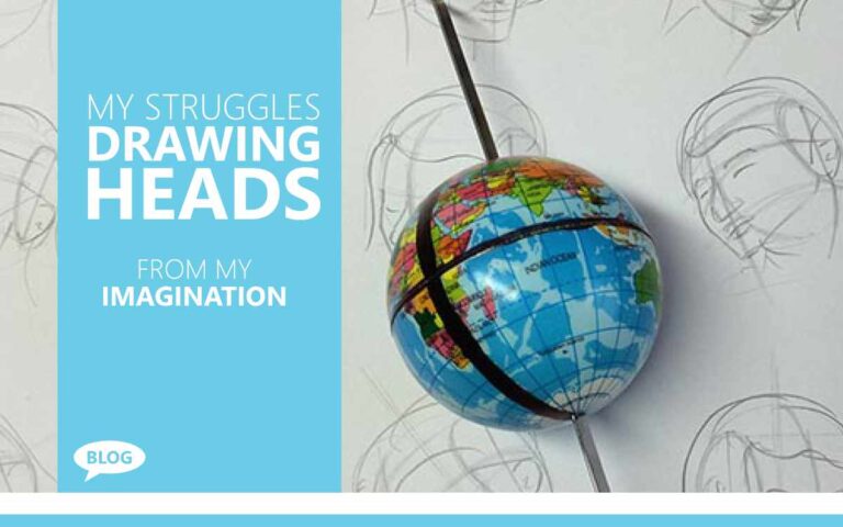 My Struggles drawing Heads from my Imagination, with Artist Sophie Lawson