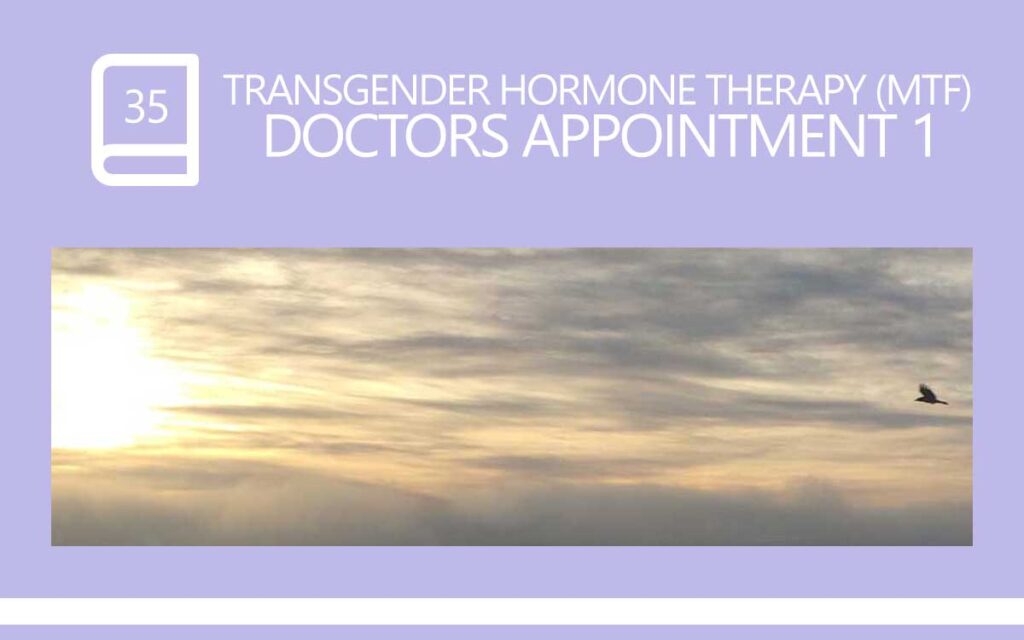 Transgender hormone therapy (Male to Female) Gender Clinic Doctor Appointment 1, with Transgender Model & Artist Sophie Lawson