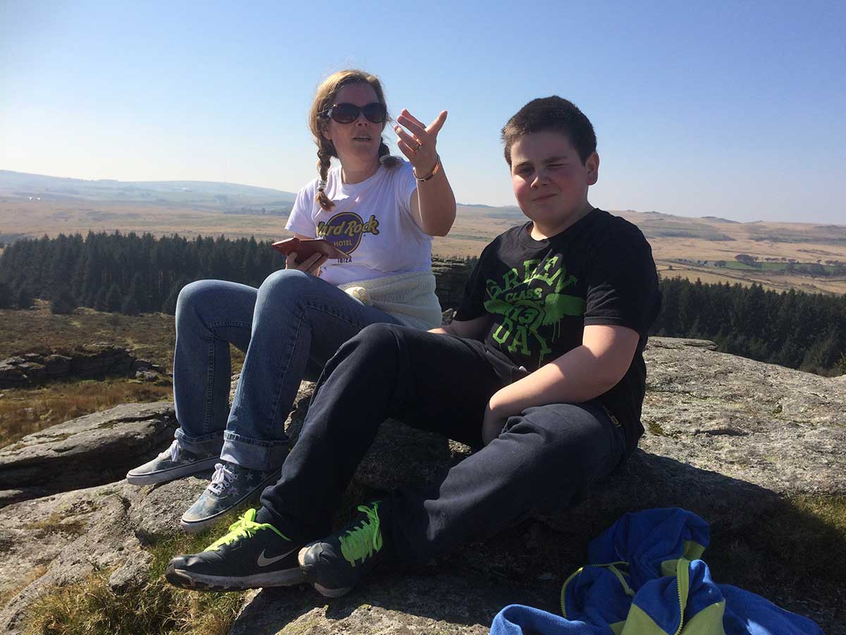 Dartmoor with my Sister and Nephew - Transgender Artist and Model Sophie Lawson 