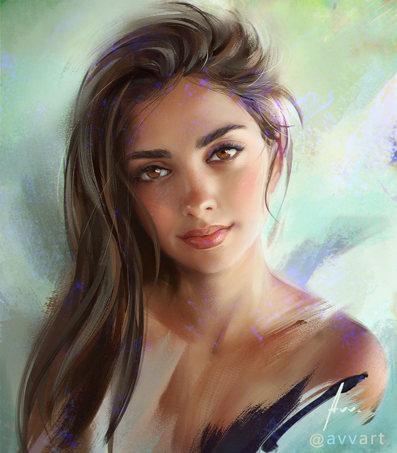 Aleksei Vinogradov   | Portrait Sketches, Portrait, Female Art