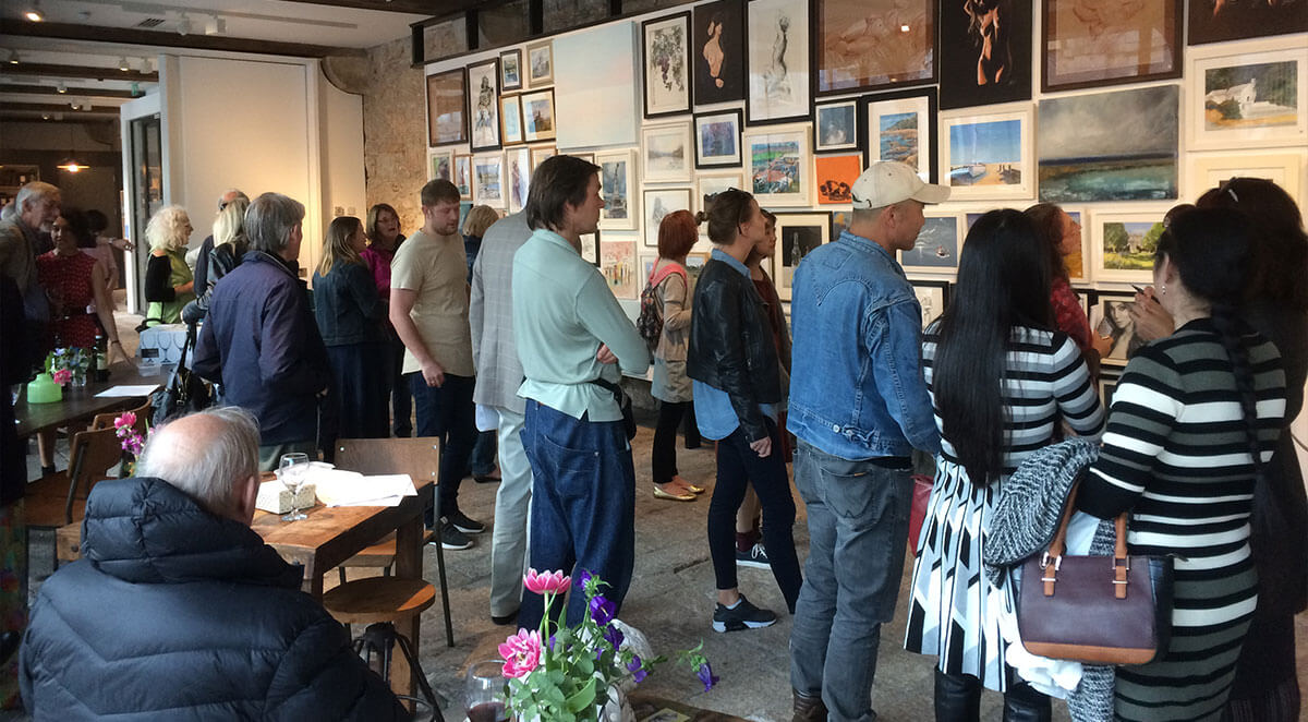 Plymouth Arts Club Autumn Art Exhibition 2017 Preview Event; Column Bakehouse Café, Royal William Yard, Plymouth