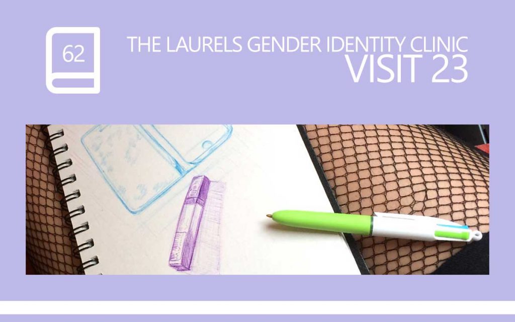 The Laurels Gender Identity Clinic Visit 23 - The 'Big Dreams' visit … we spoke about Death, the Universe and Big Dreams, with Transgender Model & Artist Sophie Lawson