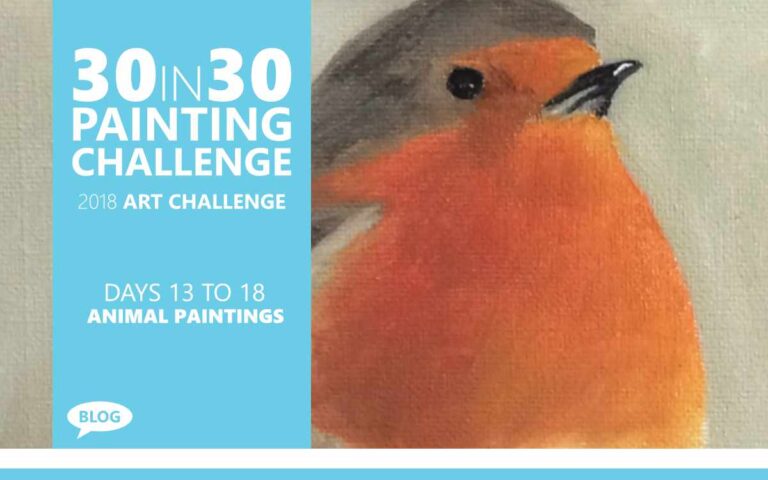 30 in 30 Painting Challenge 2018, Animal Painting with Artist Sophie Lawson