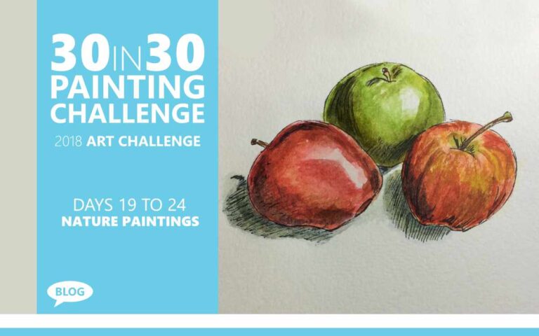 30 in 30 Painting Challenge 2018, Watercolour Painting with Artist Sophie Lawson