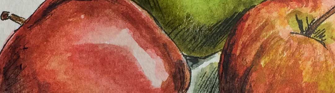 Six Days of Nature Paintings with Watercolour, in the February 2018 30 in 30 Painting Challenge, with Transgender Artist Sophie Lawson