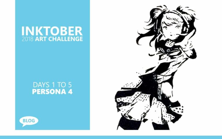 Inktober Persona 4 Fan Art, An Art Challenge with Artist Sophie Lawson