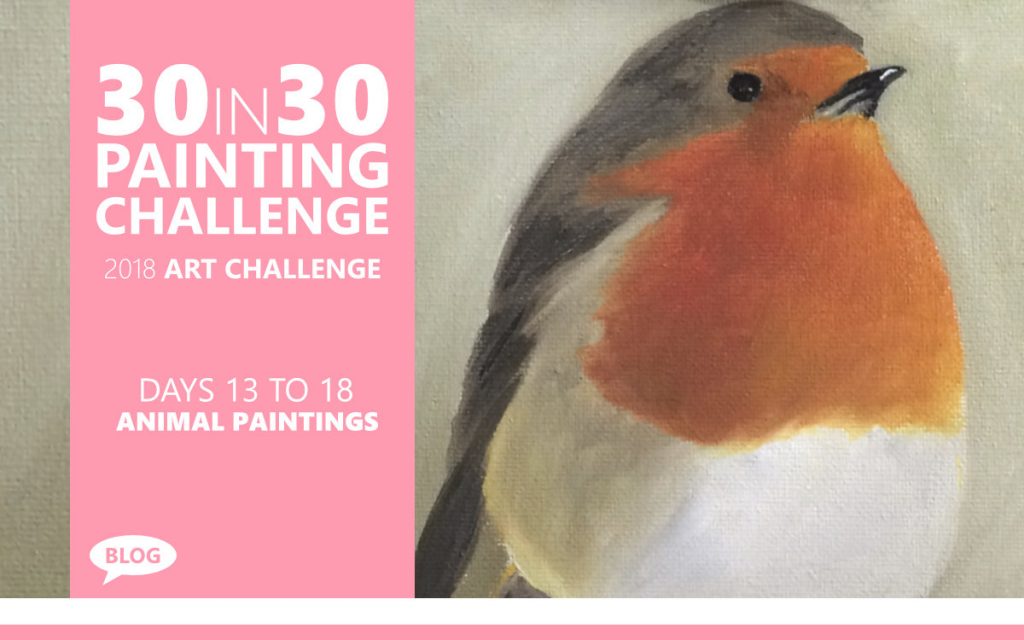 30 in 30 Painting Challenge 2018 Days 13 to 18: Animal Paintings with Artist Sophie Lawson