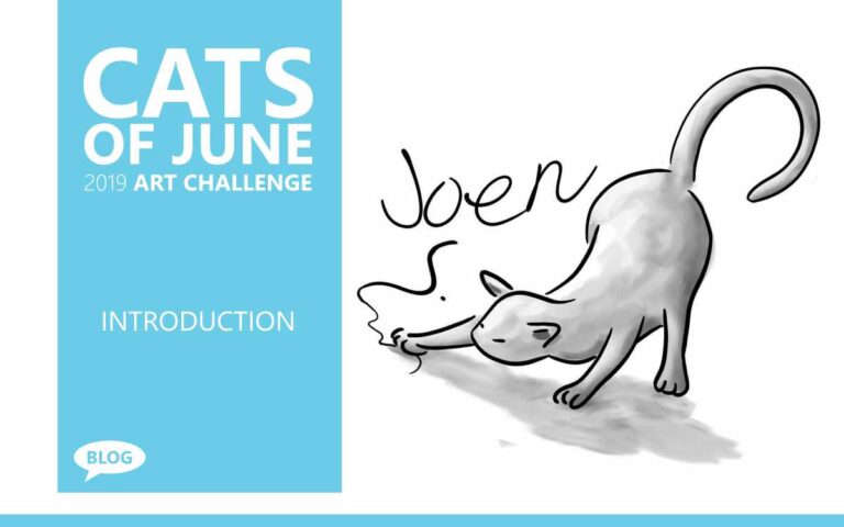 Cats of June, An Art Challenge with Artist Sophie Lawson