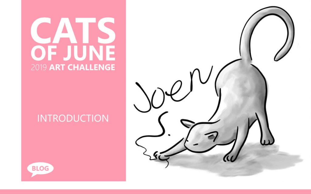 Cats of June 2019 Art Challenge - Introduction with Artist Sophie Lawson