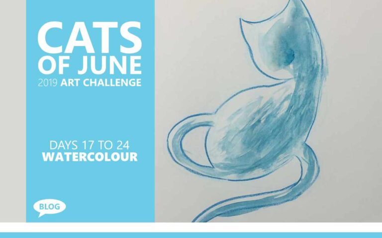 Cats of June Watercolour, An Art Challenge with Artist Sophie Lawson