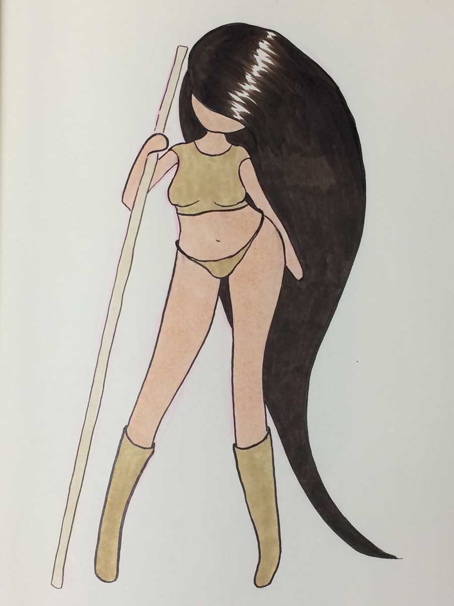 Character Design - lilSOPHiE with Inks and Copic Markers