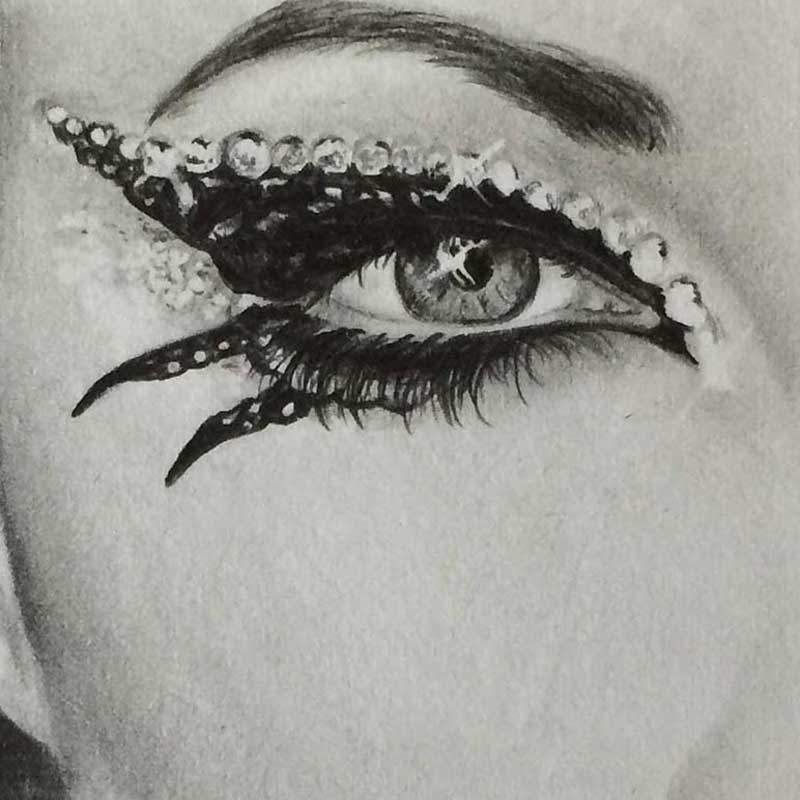 Mini Drawing in Graphite Pencil by Transgender Artist Sophie Lawson