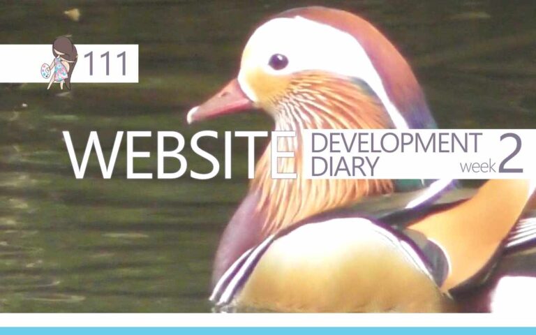 WEBSITE DEVELOPMENT DIARY week two : Episode 111 of the So Free Art Podcast, with Artist Sophie Lawson