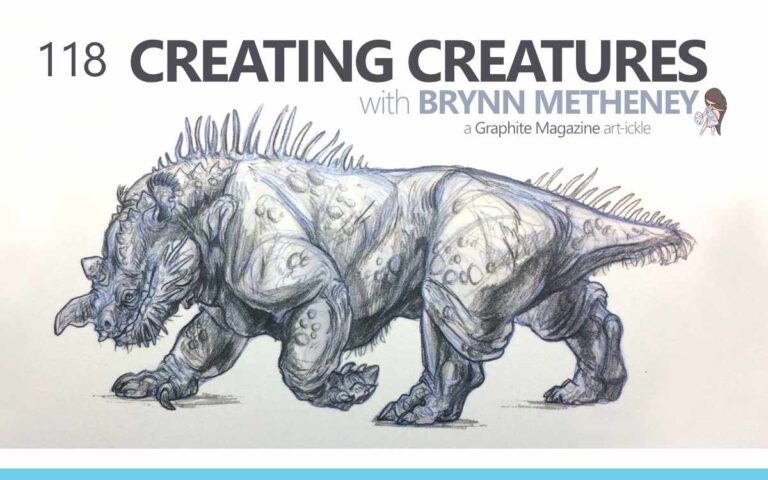 CREATING CREATURES: Sketching and Concept Development, with BRYNN METHENEY - a Graphite Magazine Article : Episode 118 of the So Free Art Podcast, with Artist Sophie Lawson
