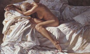 Blending Into Shadows and Sheets by Artist Steve Hanks