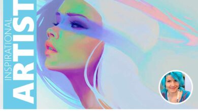Inspirational Artist DestinyBlue, real name Alice de Ste Croix