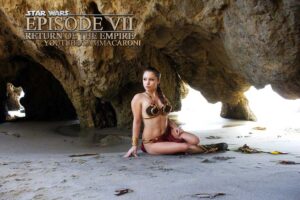 Inspirational Model Liz Katz Slave Leia Star Wars Cosplay