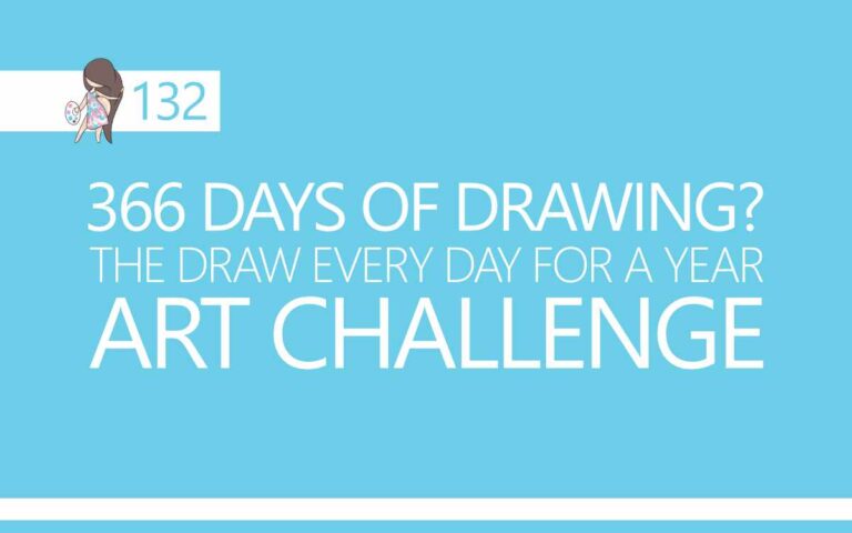 366 Days of Drawing? The Draw Every Day For A Year Art Challenge : Episode 132 of the So Free Art Podcast, with Artist Sophie Lawson
