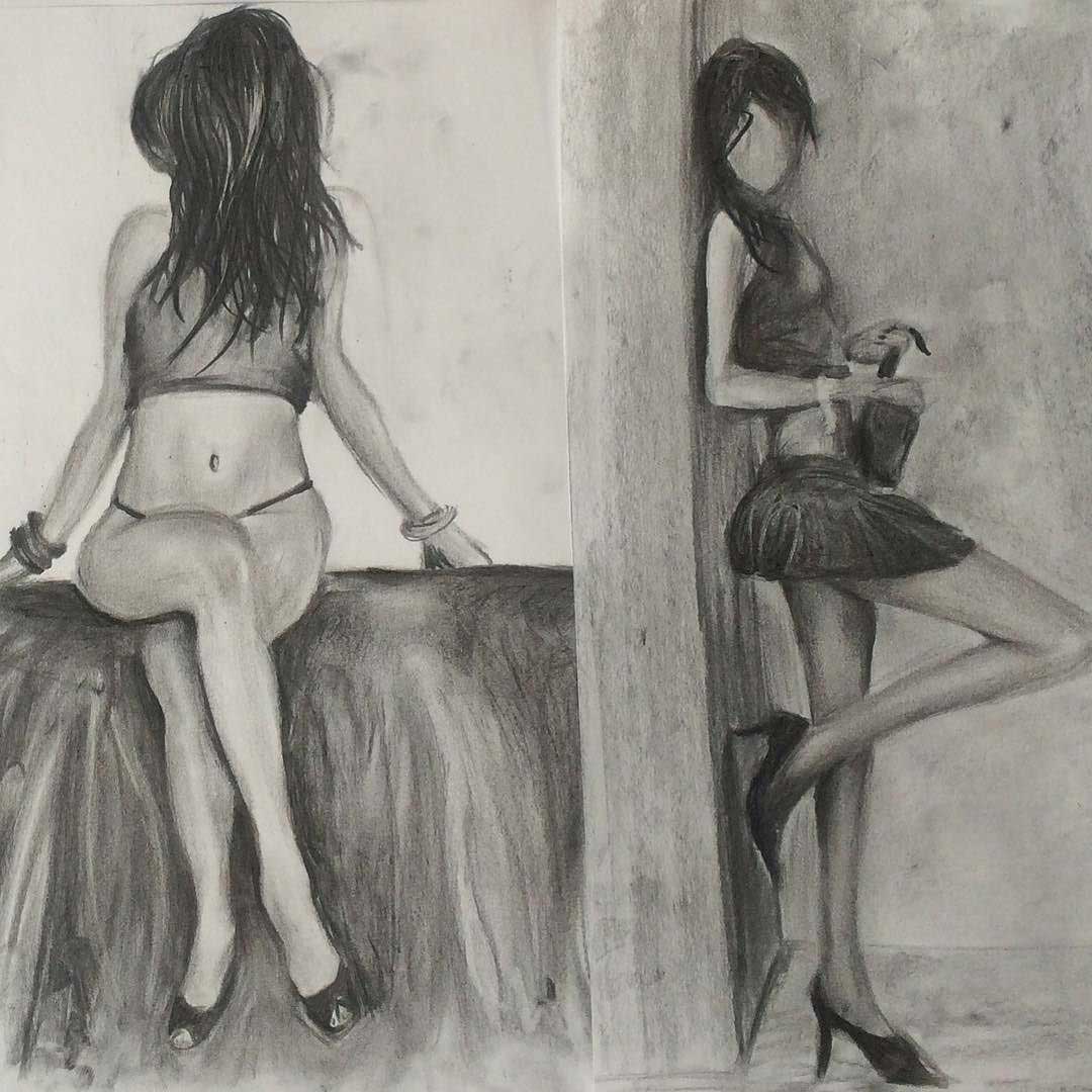 Art Helped Me Face The Truth of Who I was ... Charcoal Sketches by Transgender Artist Sophie Lawson