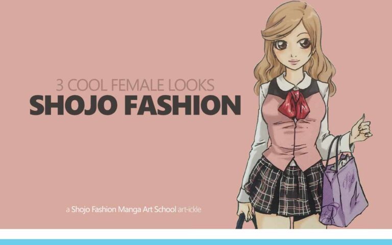 3 COOL FEMALE SHOJO FASHION LOOKS - an art book Article : Episode 144 of the So Free Art Podcast, with Artist Sophie Lawson