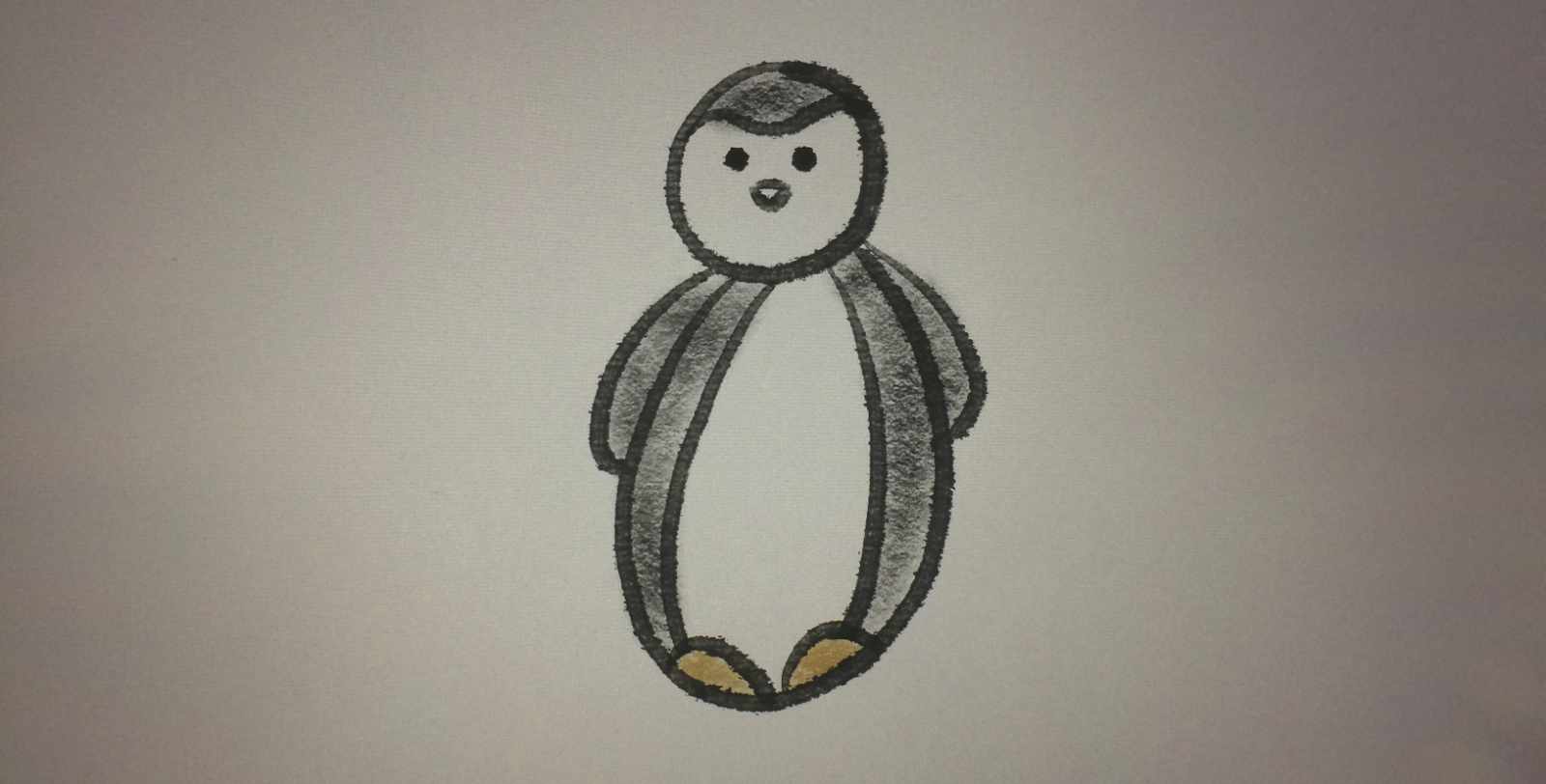 Peter the Penguin Sketch - Learning Procreate Introduction with Artist Sophie Lawson