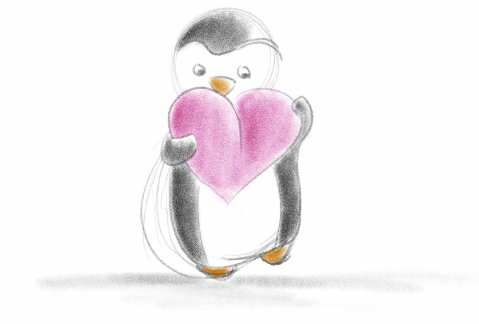 Learning Procreate Week 2 : Peter the Penguin, with Artist Sophie Lawson