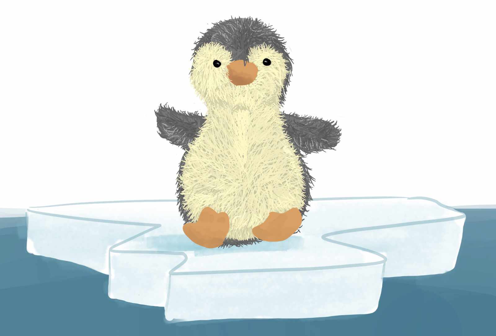 Learning Procreate Week 3 : Peter the Penguin's Baby Jimmy Procreate Sketch, with Artist Sophie Lawson
