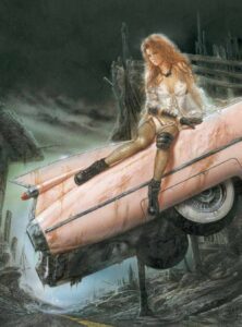 PINK CADILLAC by Inspirational Artist Luis Royo