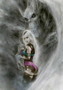 SAD WHITE 2 by Inspirational Artist Luis Royo