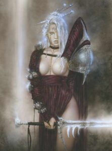 THE ALBINO PRINCESS by Inspirational Artist Luis Royo